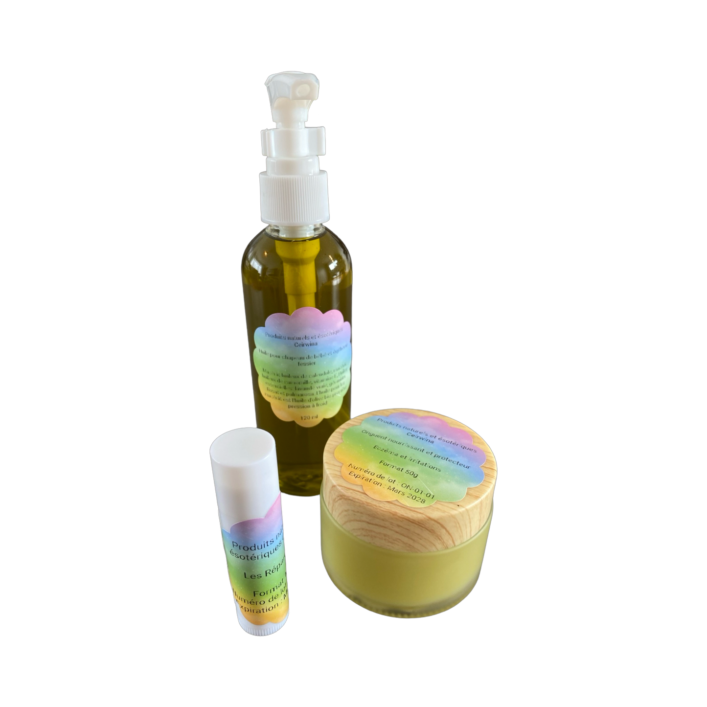 Trio de soins naturels